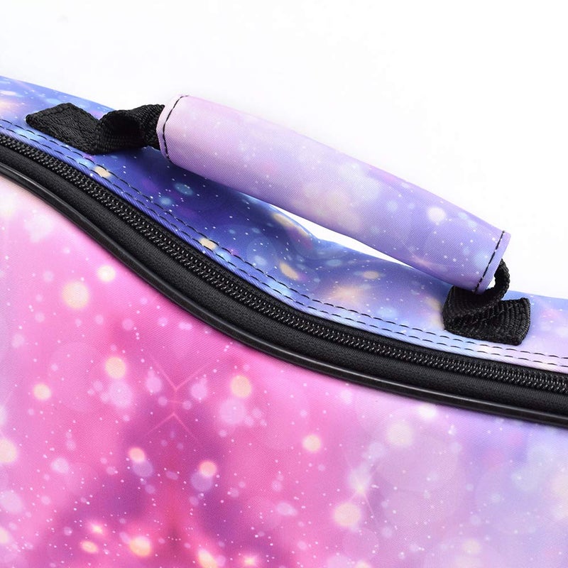 CLOUDMUSIC Ukulele Case Gig Bag Padded Backpack For Soprano 21" Inch(Soprano,Pink Purple Starry Night) - Image 4